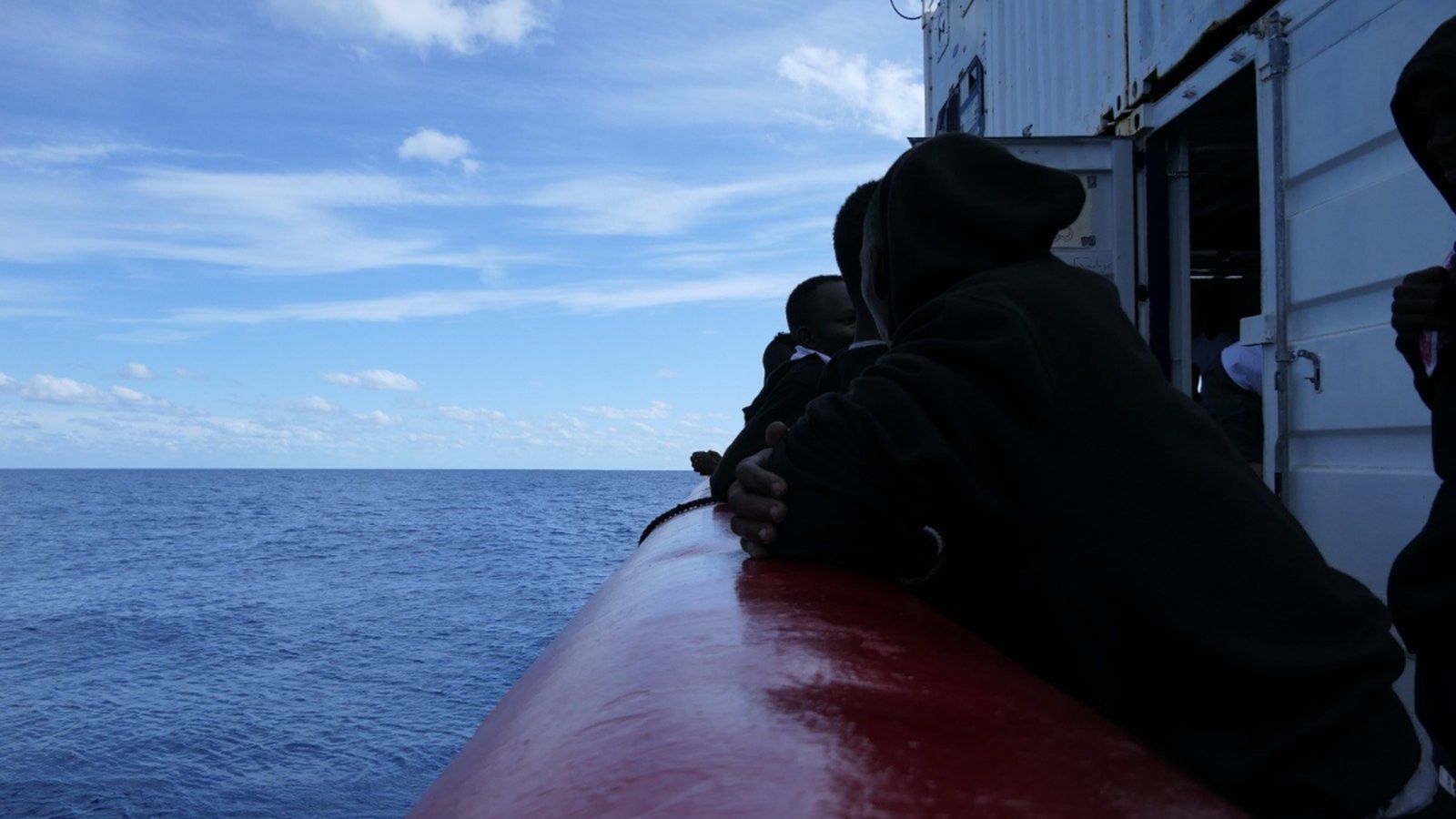 Alguns dels migrants rescatats