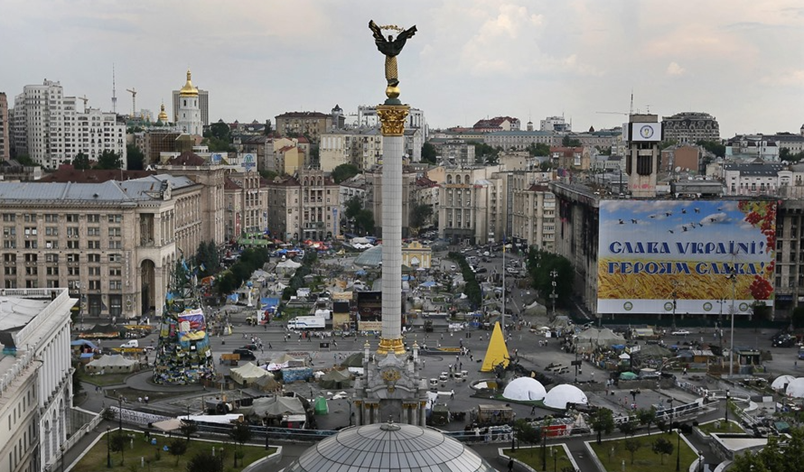 Imatge d'arxiu de la plaça del Maidan al centre de Kíiv, a Ucraïna
