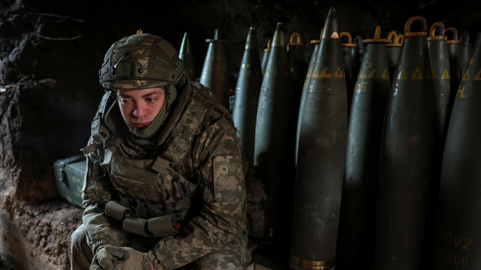 Un soldat ucraïnés en el front
