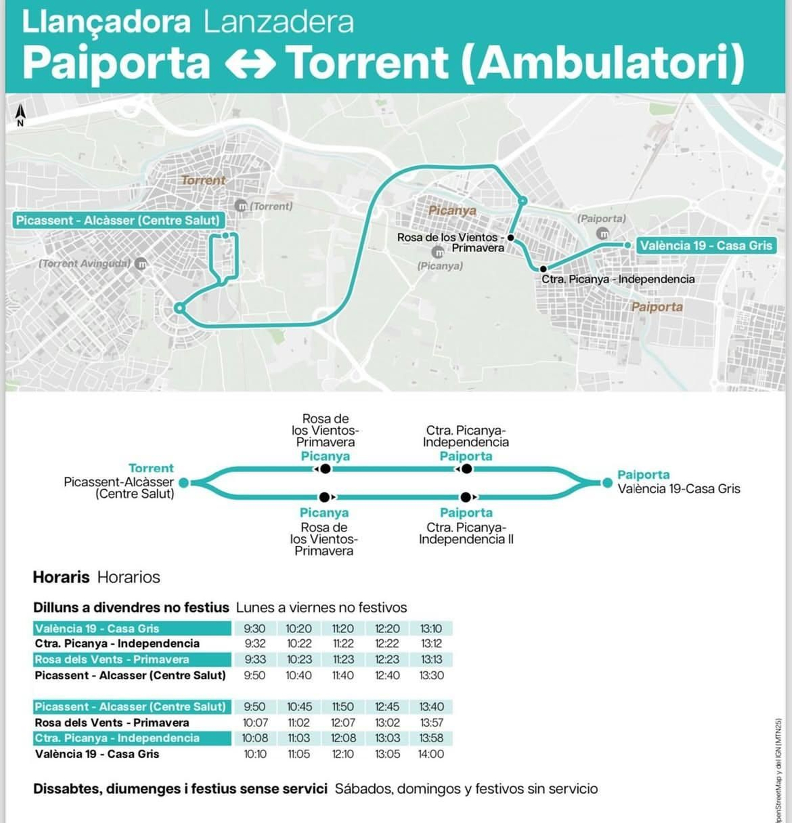 bus paiporta - Torrent-Picanya