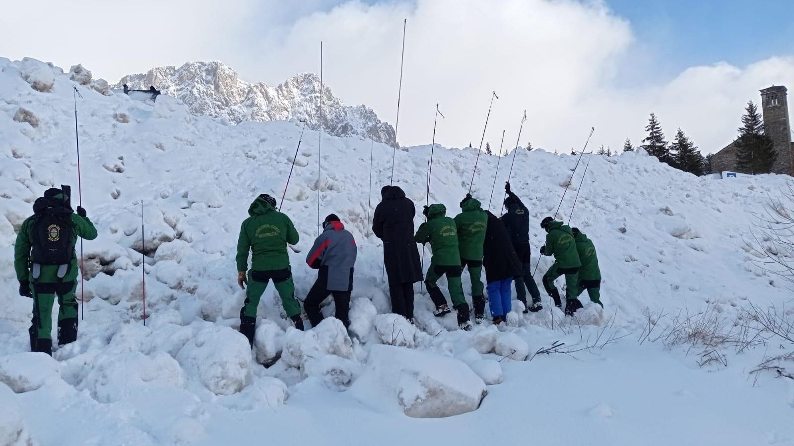Imatge del dispositiu de recerca del jove desaparegut a Formigal