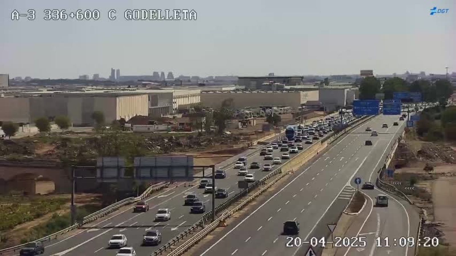 Retencions de trànsit este diumenge a l'A-3 al pas per Godelleta