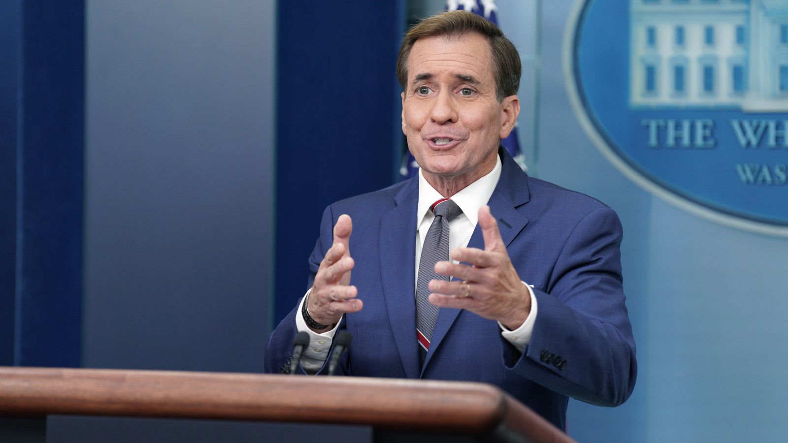 El portaveu del Consell de Seguretat Nacional de la Casa Blanca, John Kirby, a Washington, els Estats Units