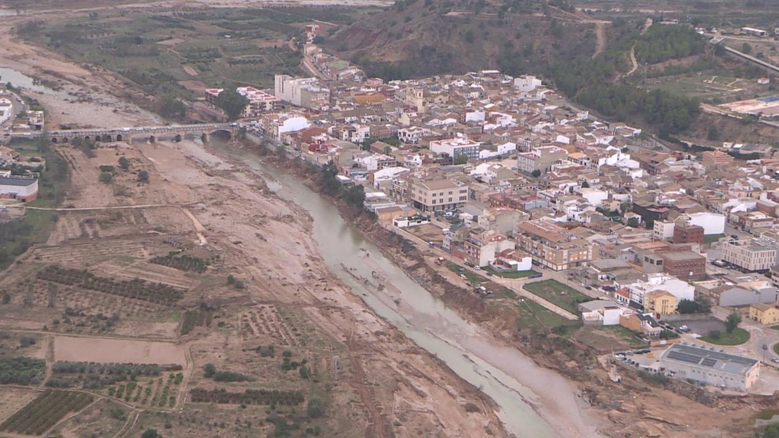 Els danys del pas de la DANA, des del cel