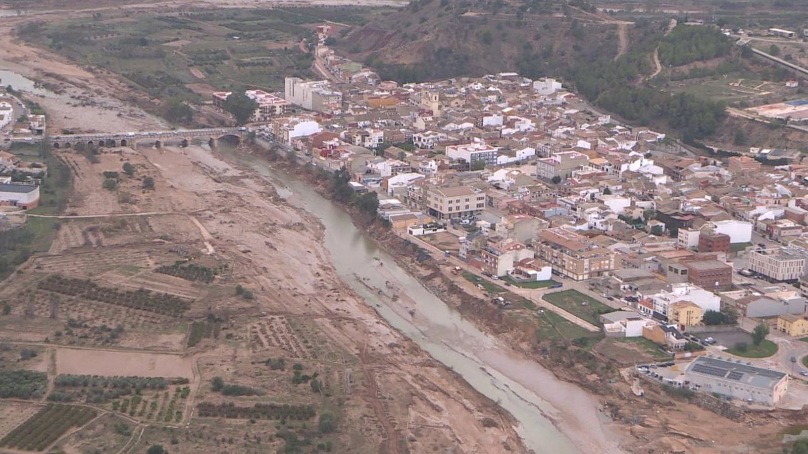 Els danys del pas de la DANA, des del cel