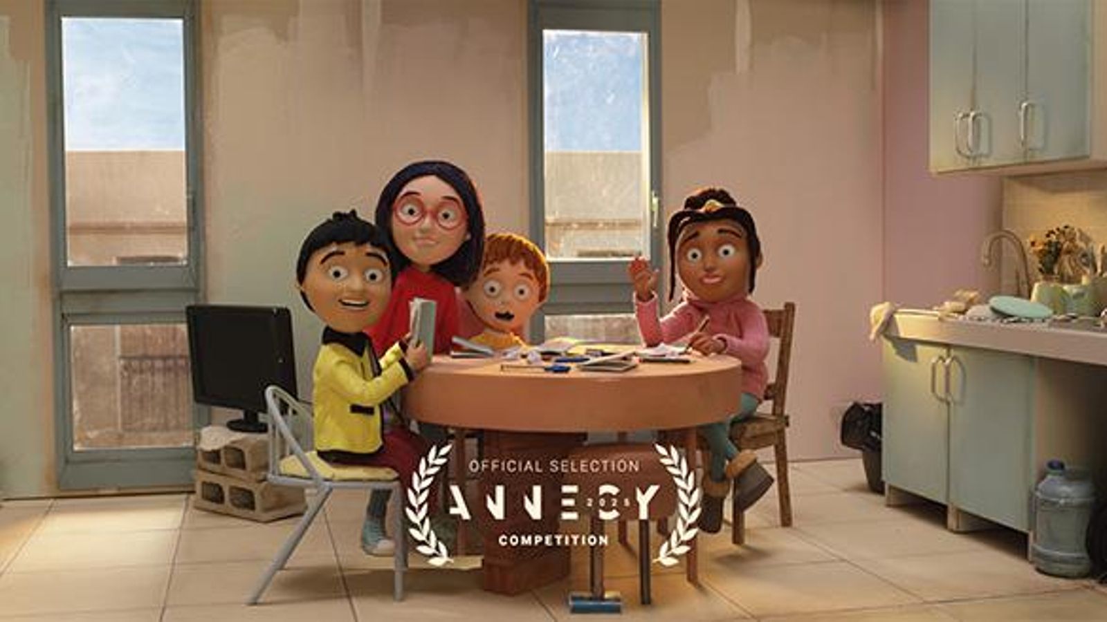 Cartell de ‘L’Olívia i el terratrémol invisible’ per al festival d'Annecy