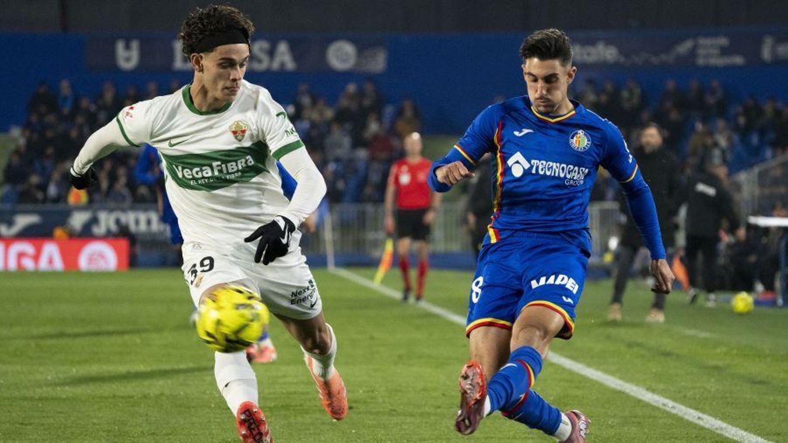 Héctor Fort, en una acció del duel