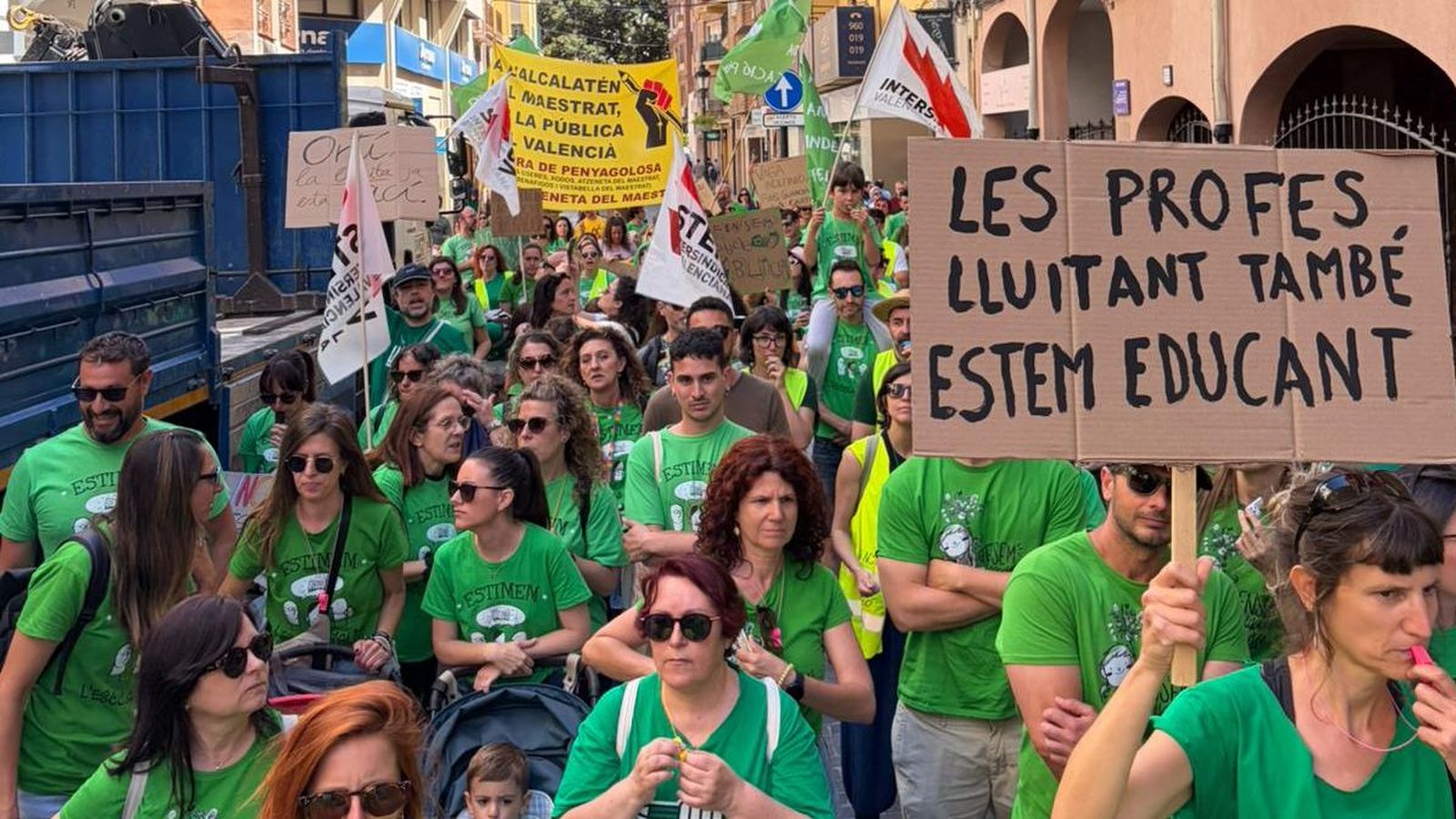 Marxa de professors a Castelló