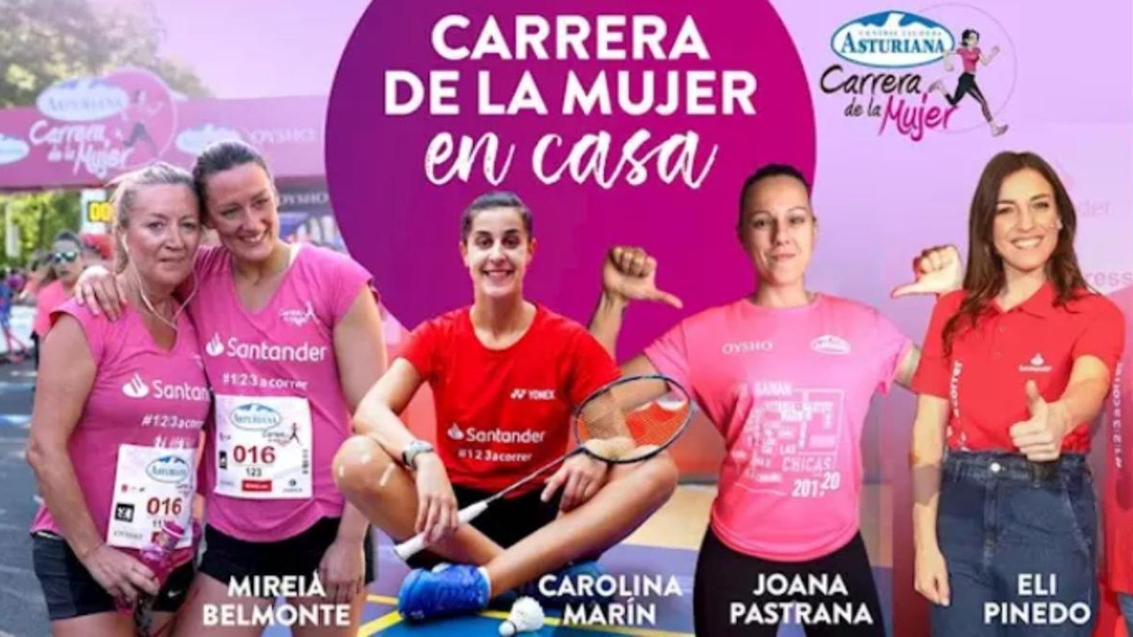 Cartell de la Carrera virtual de la Dona