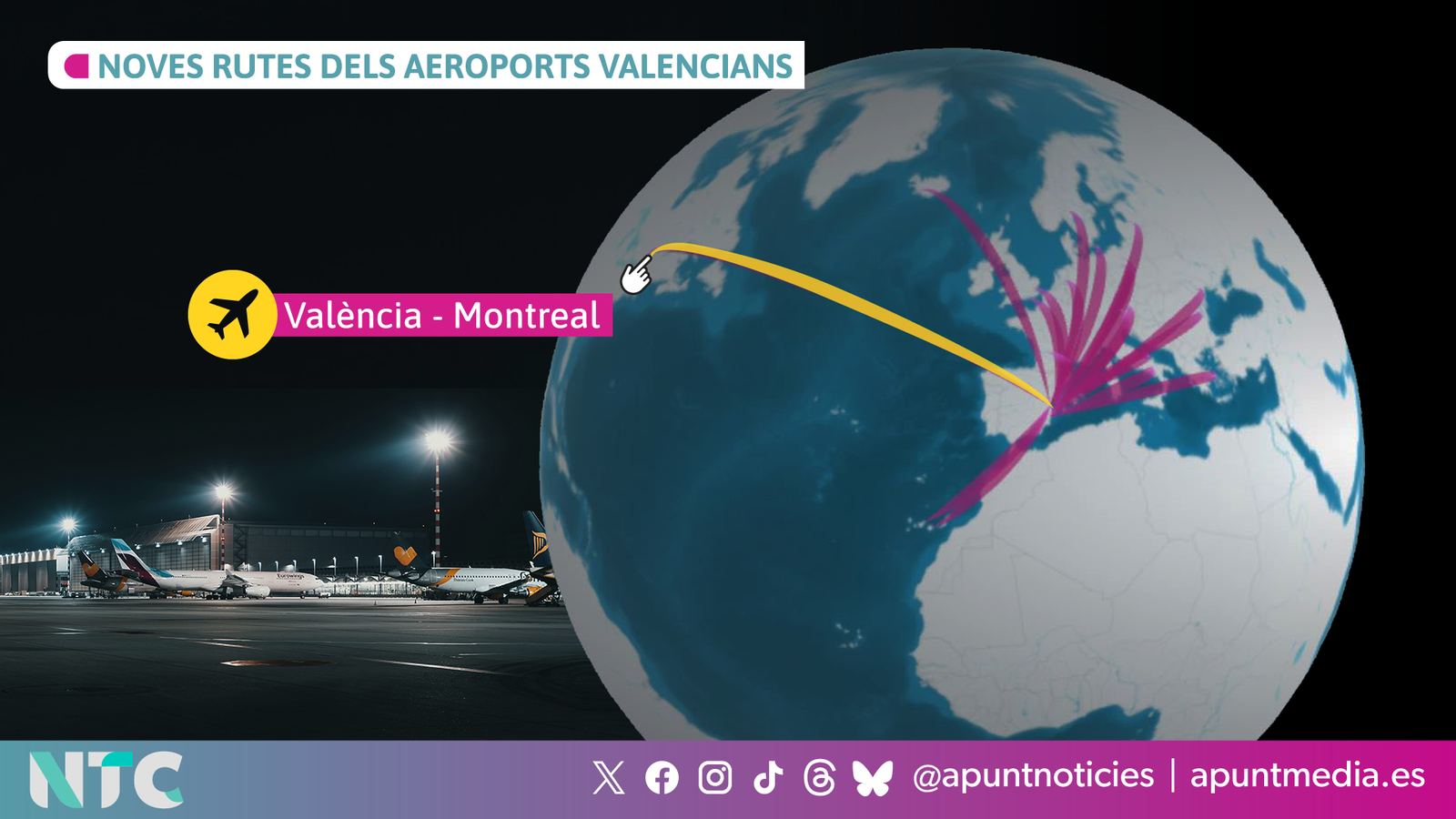 Quines són les noves rutes d'estiu des dels aeroports valencians