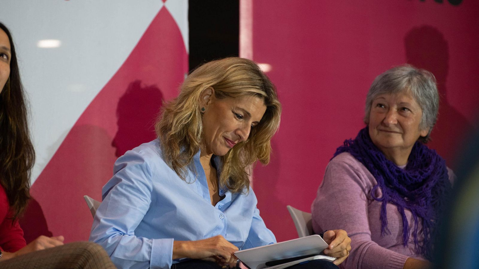 Vicepresidenta del Govern i ministra de Treball, Yolanda Díaz, en l'acte Sumar de Logronyo