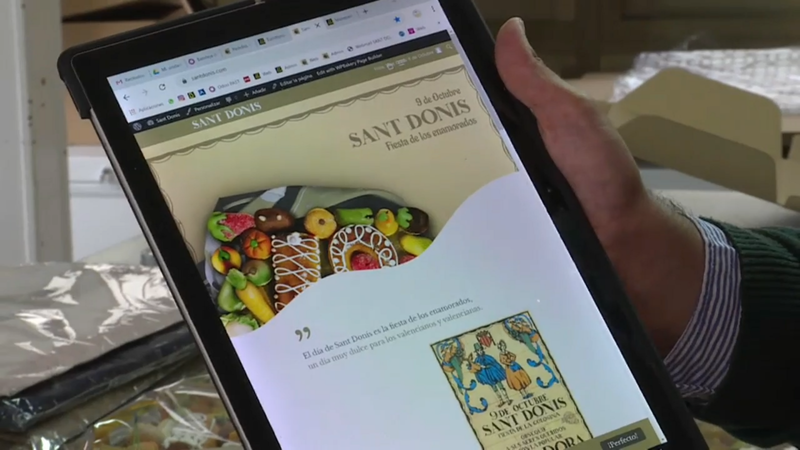 Web de la pastisseria alzirenya on poden comprar-se en línia les mocadoraes des de qualsevol punt d'Espanya