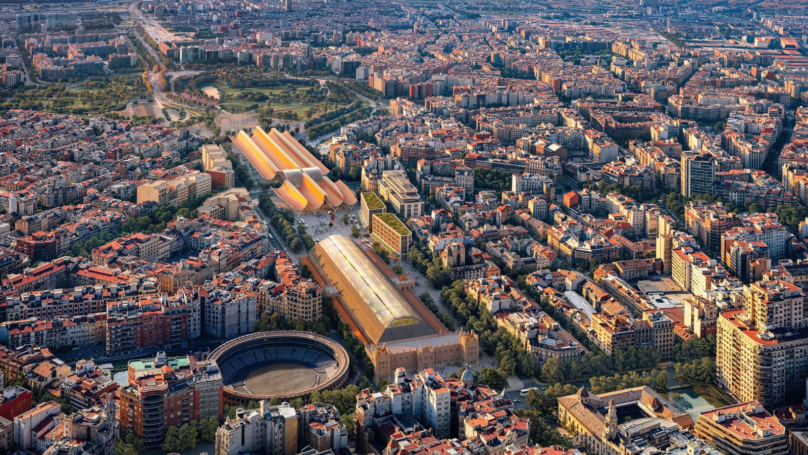 La futura Estació Central de València, des de l'aire