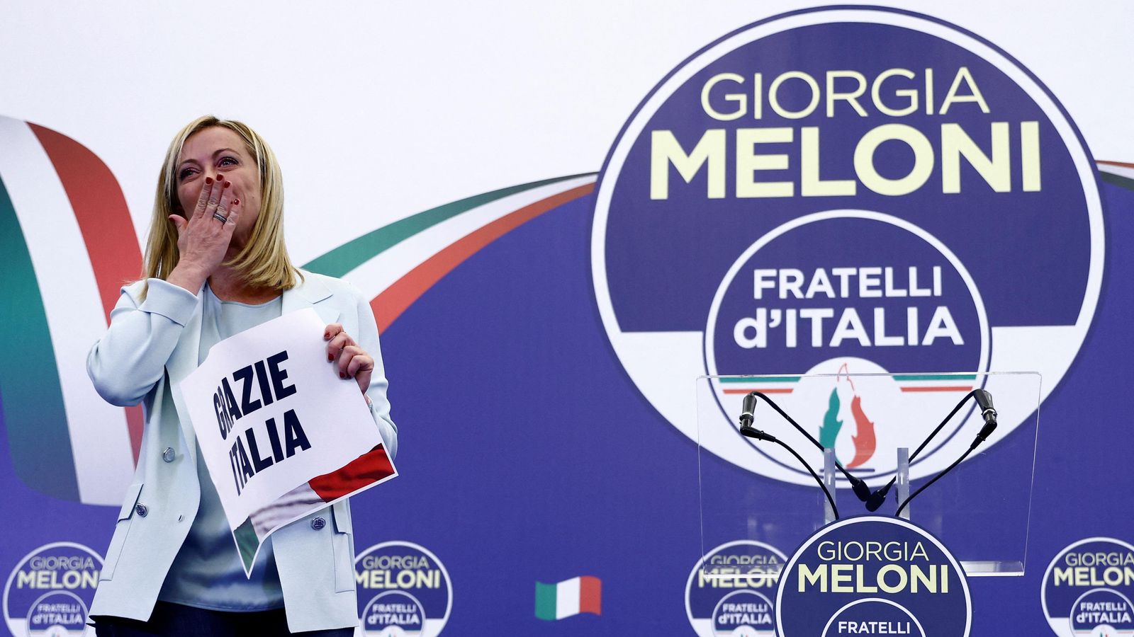 Giorgia Meloni, guanyadora de les eleccions italianes Giorgia Meloni, guanyadora de les eleccions italianes