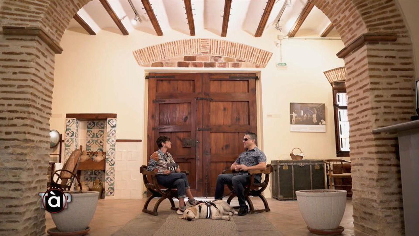 Serafín Zubiri i Pepa Cases a la Pobla de Vallbona