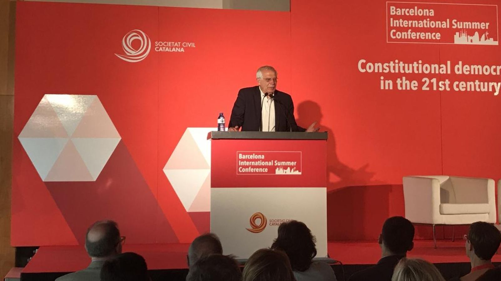 Josep Borrell, durant la conferència