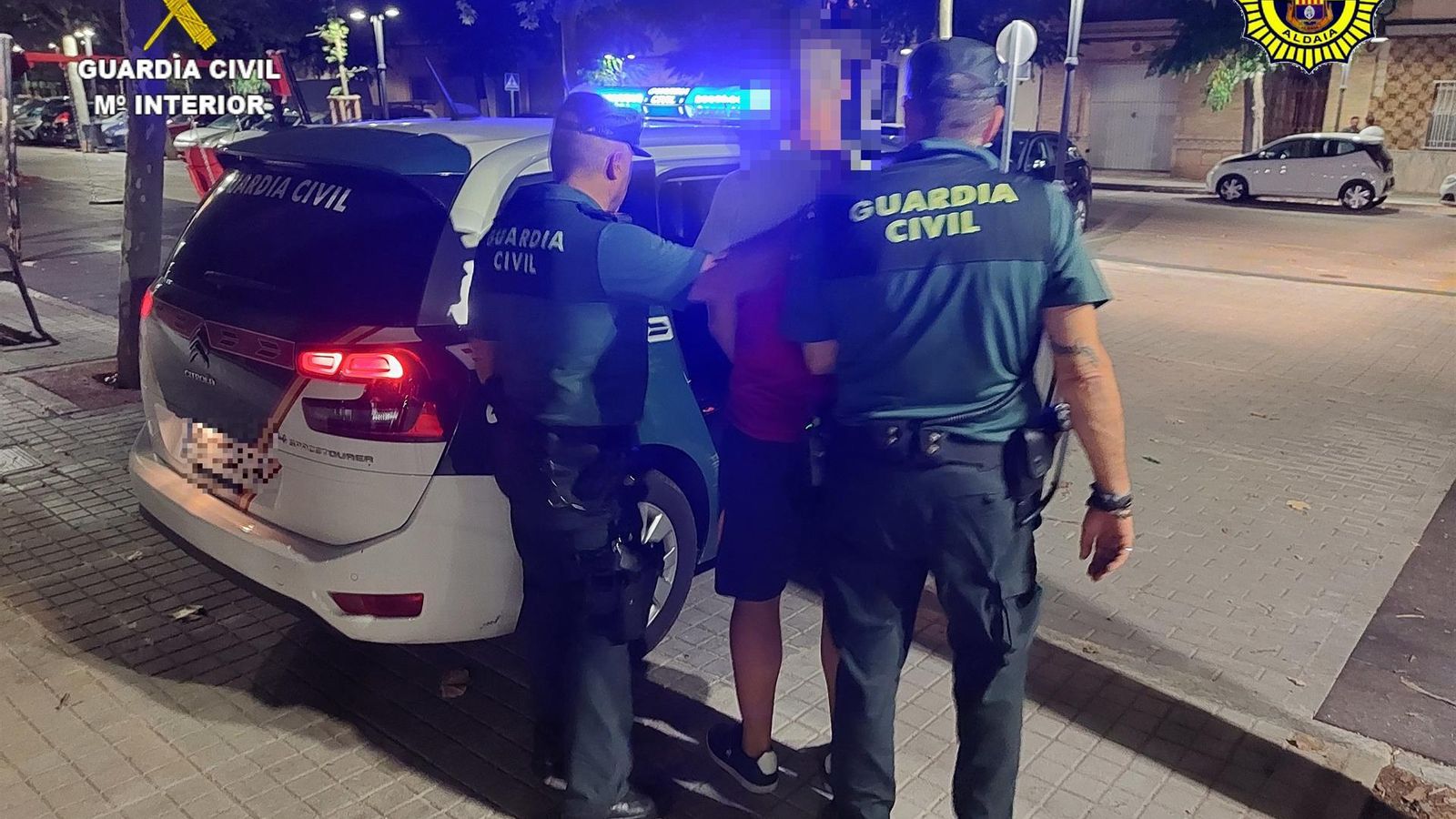 Un dels detinguts per la Guàrdia Civil El detingut per la Guàrdia Civil