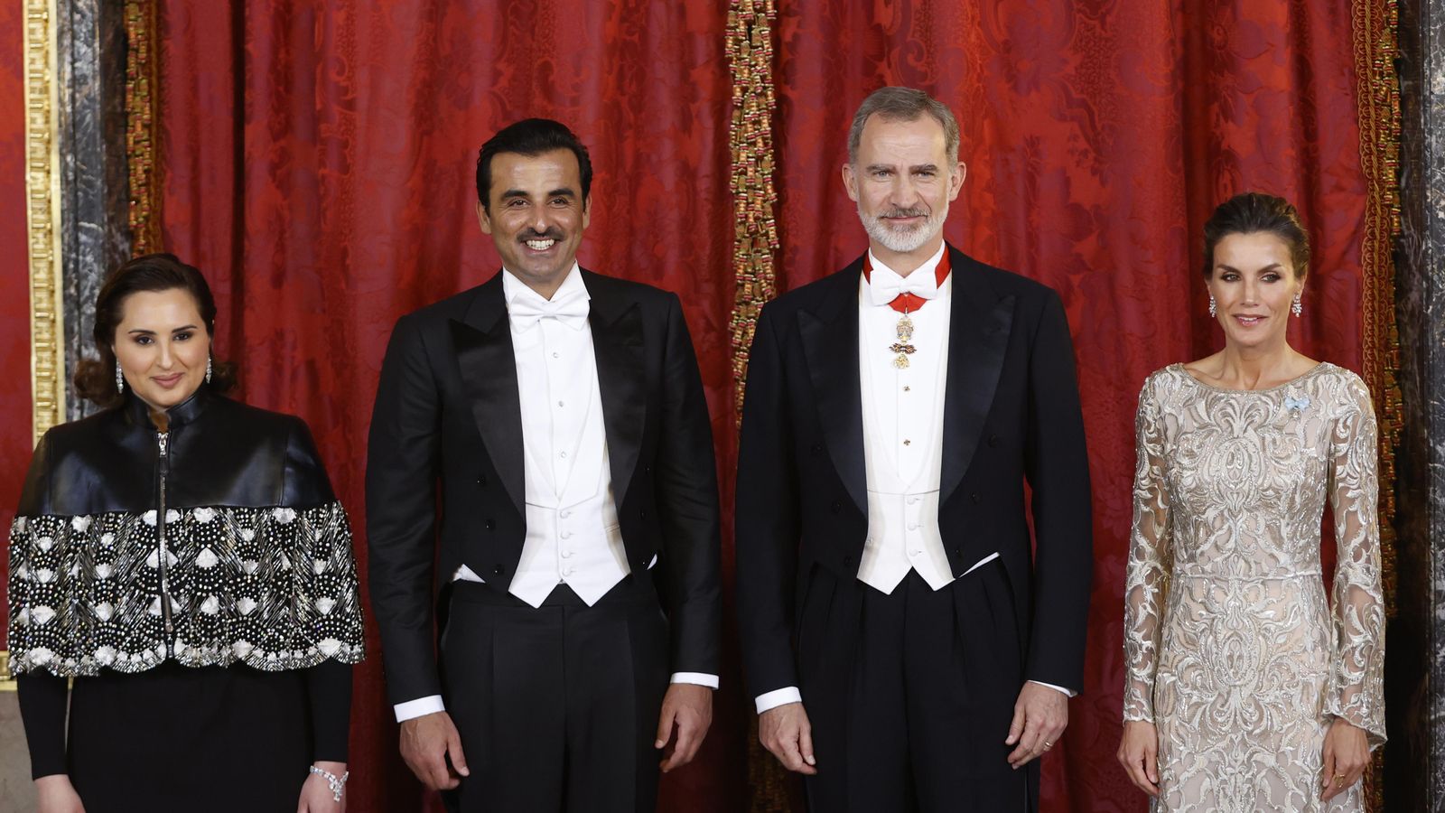 Sopar de gala amb motiu de la visita de l'emir de Qatar