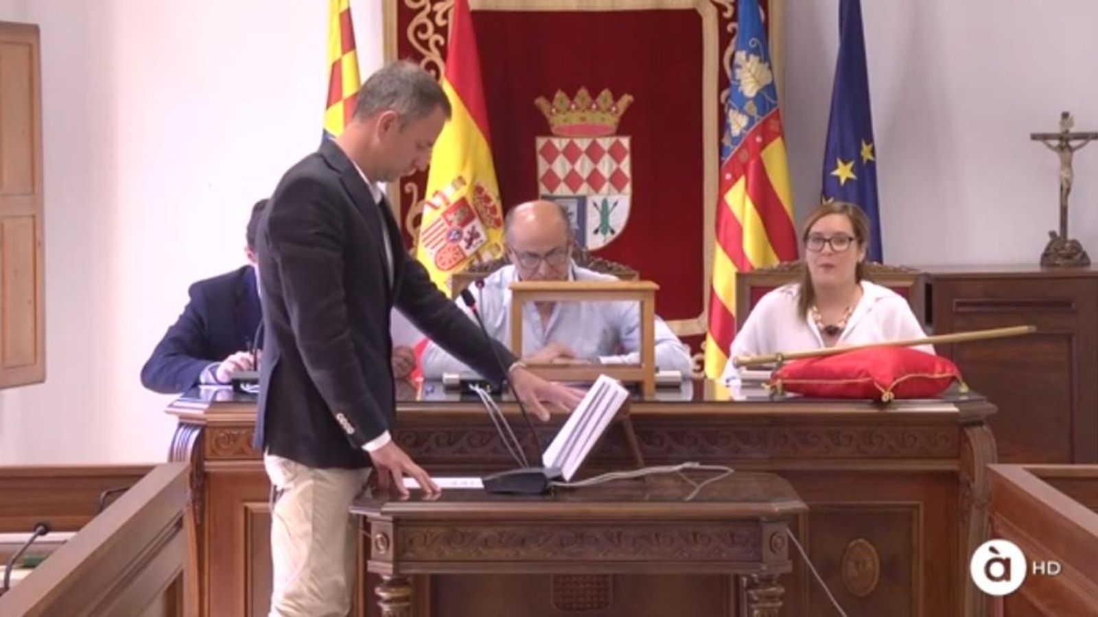 Investidura a la Vilavella del cap de llista socialista, Manel Martínez