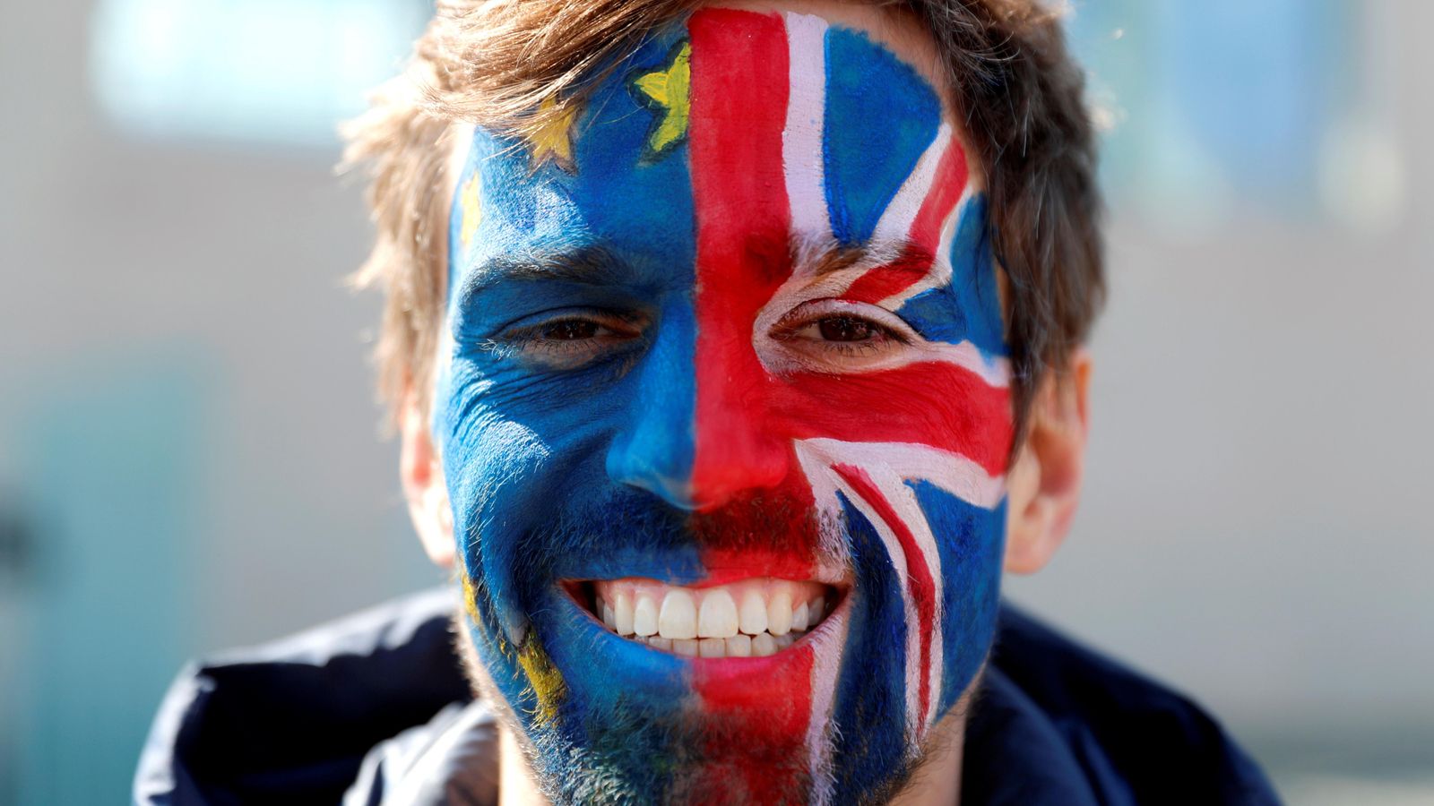 Imatge d'arxiu de la protesta d'un activista anti-Brexit en 2019