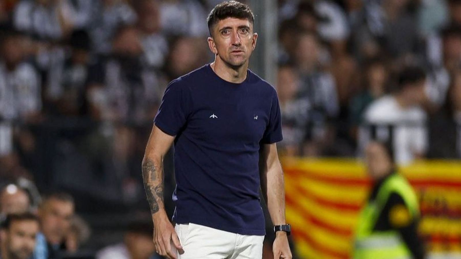 Pablo Hernández, durant un partit a Castàlia