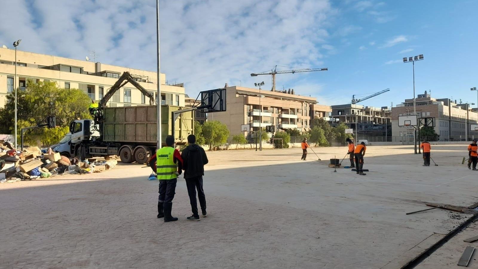 Imatge d'arxiu dels treballs d'acondicionament