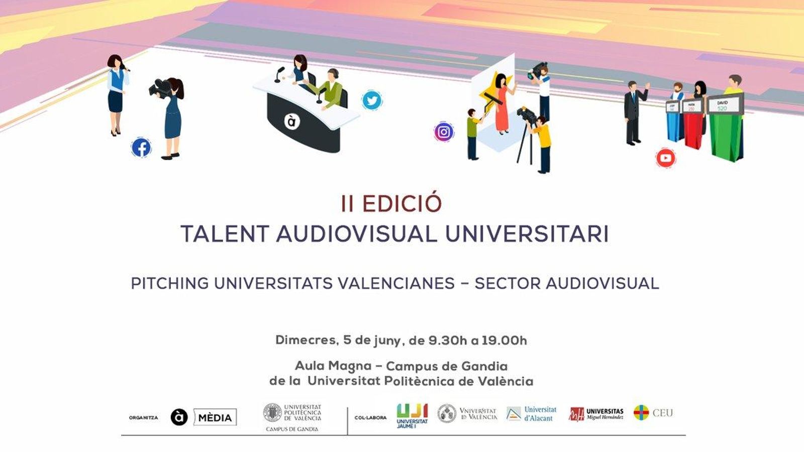 Un total de 12 equips de sis universitats presenten els seus projectes audiovisuals demà al campus de la UPV a Gandia