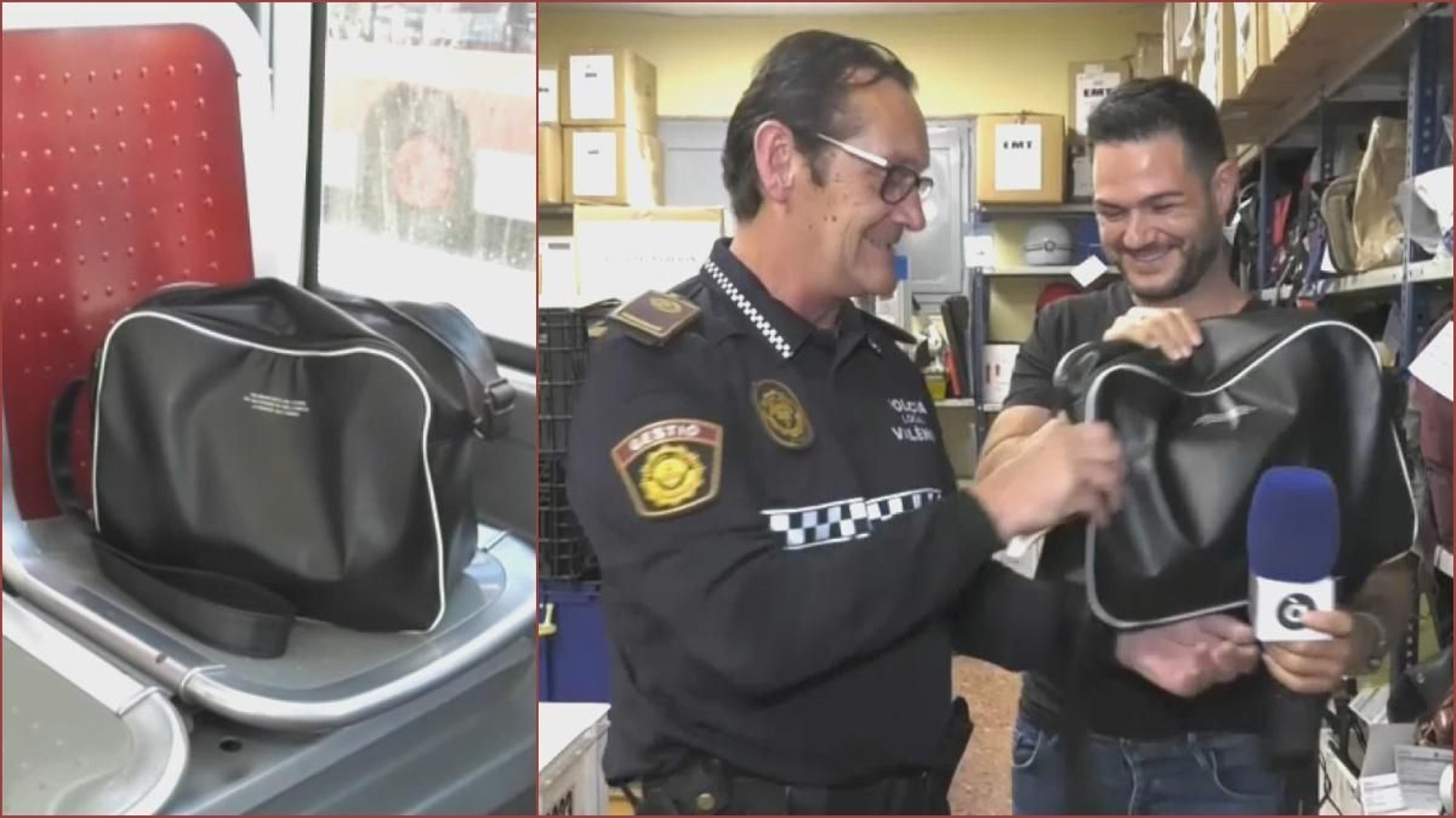 Patricio recupera la seua cartera, perduda a un autobús de l'EMT de València