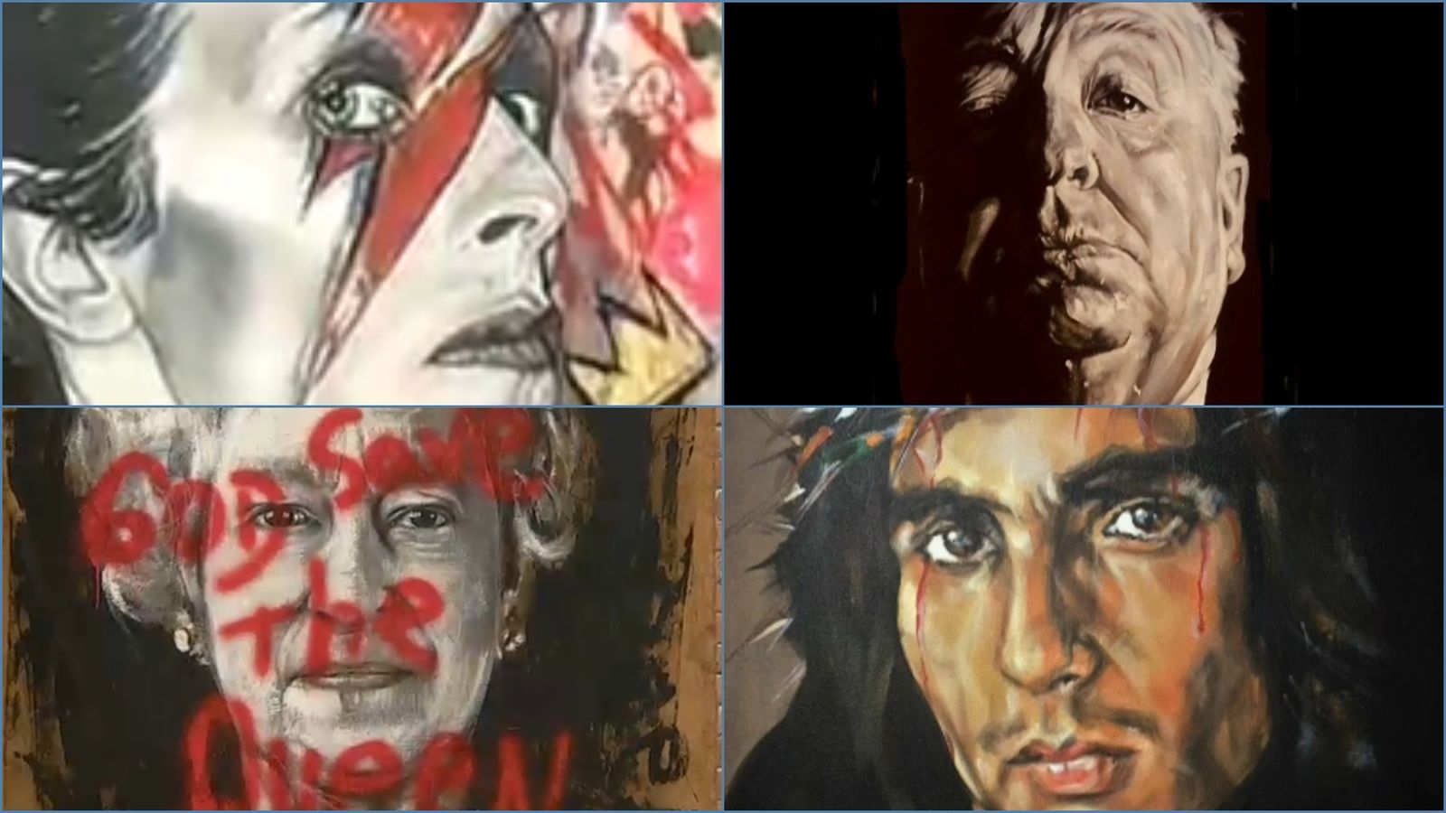 Alguns dels famosos retrats de Jesús Arrúe