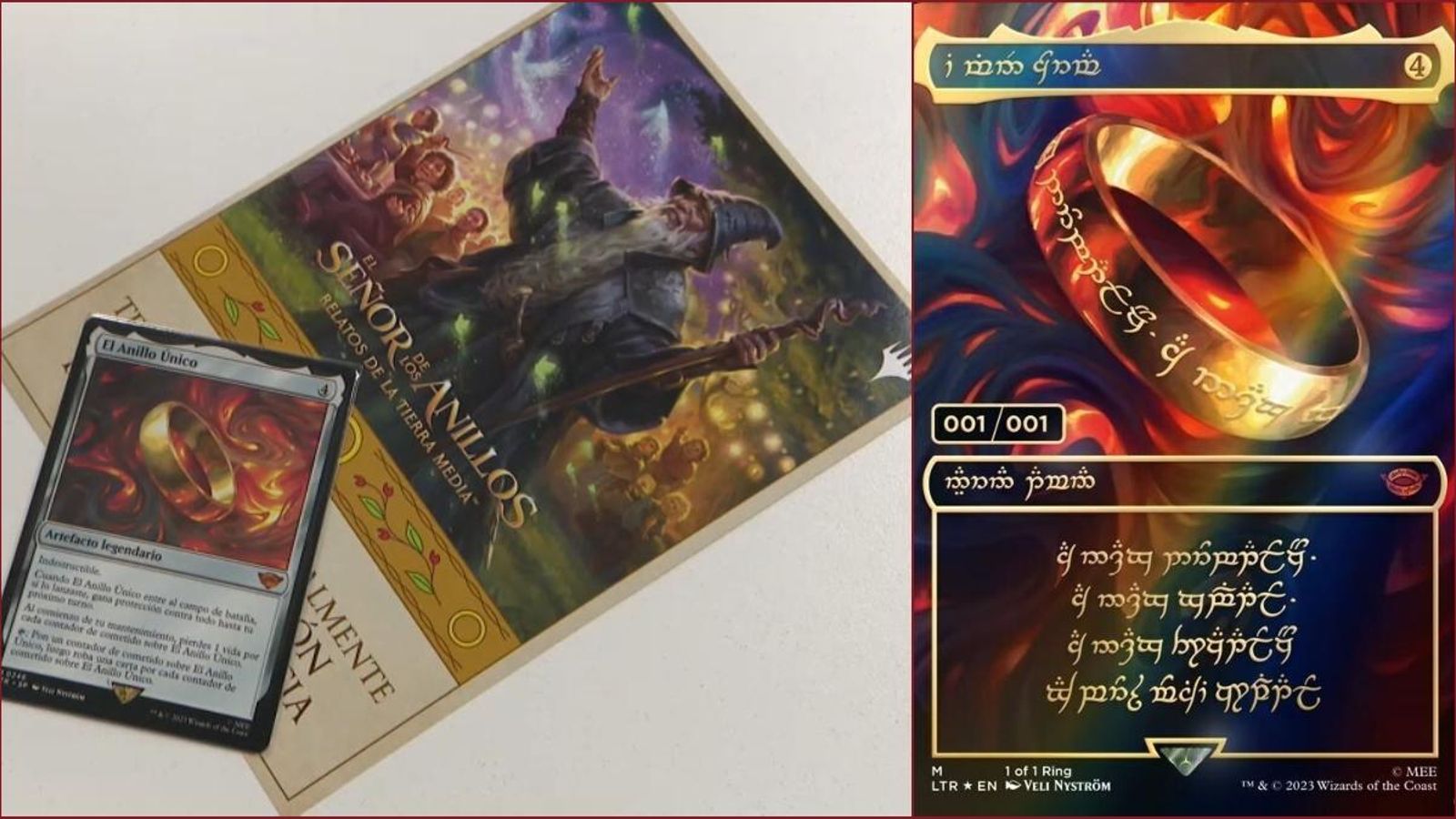 La carta de l'Anell Únic de Magic