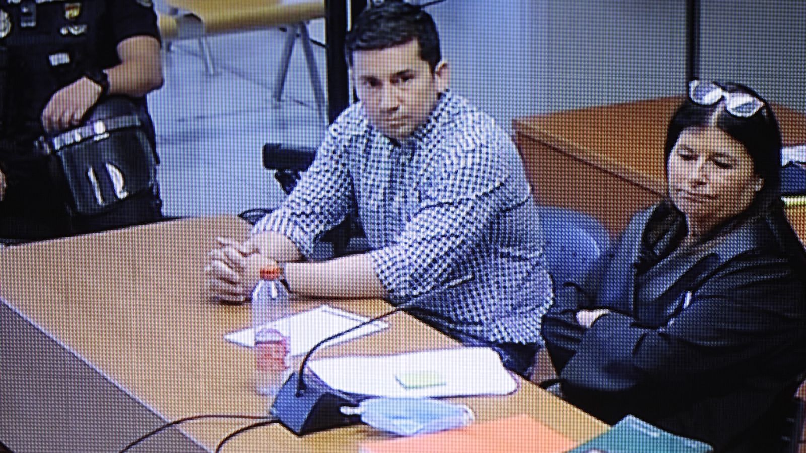 Juan Ignacio Palma durant la primera sessió del juí