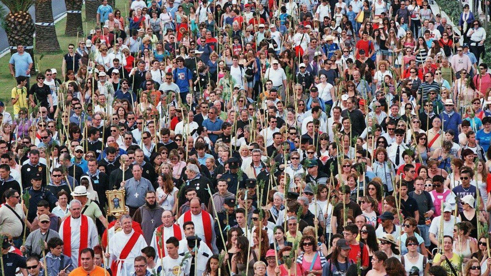 La romeria, en una imatge d'arxiu