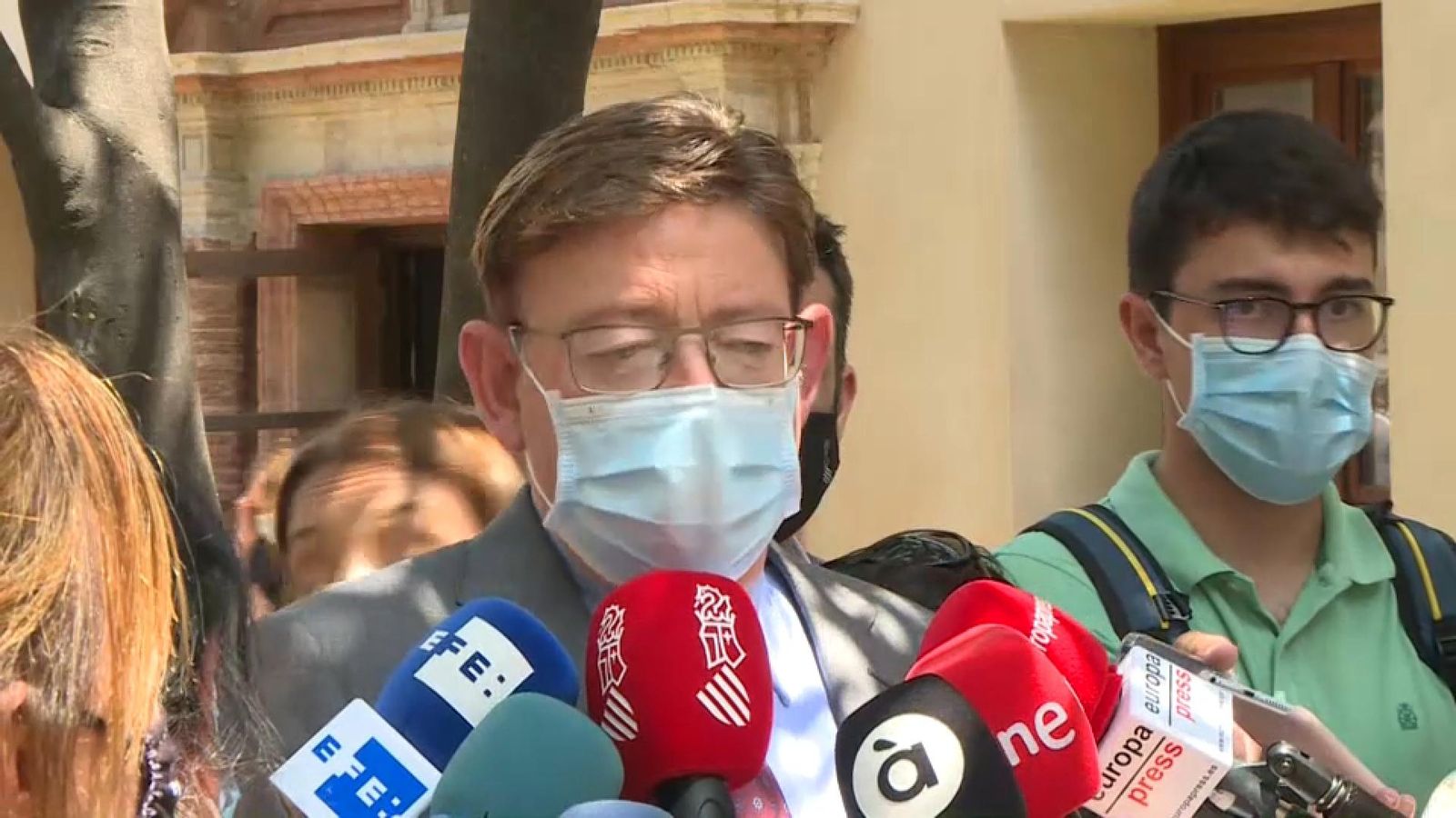 Puig, durant la roda de premsa d'aquest dimecres