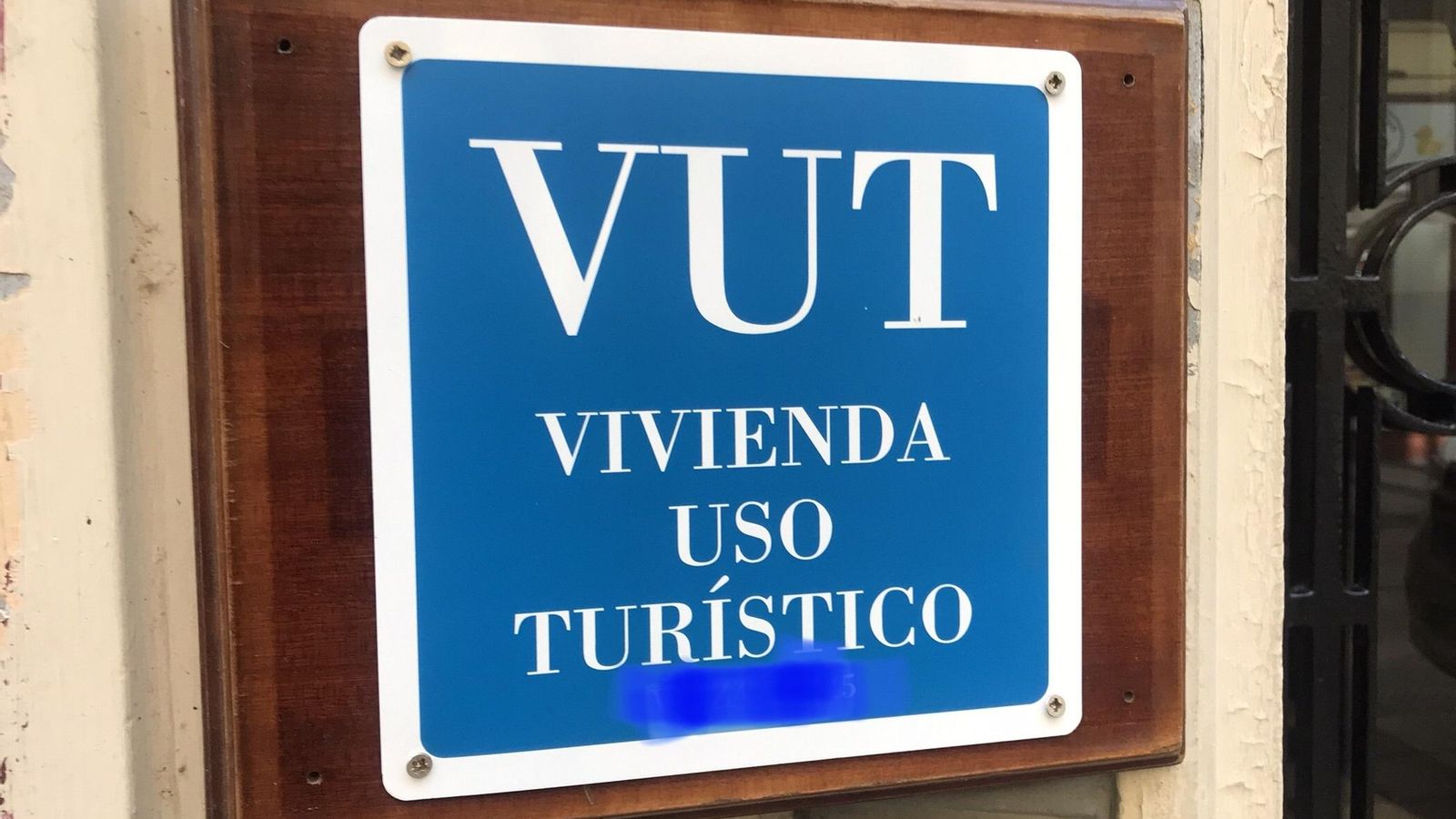 Cartell de vivenda d'ús turístic