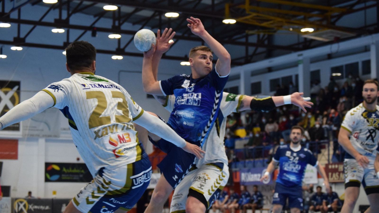 Juan Carlos Sempere Pérez, en una acció del partit