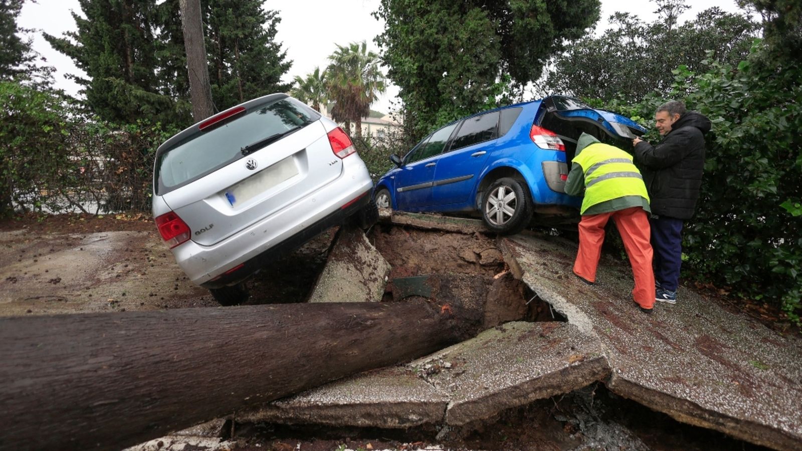 Desperfectes causats pel pas de la borrasca Leonardo per Andalusia