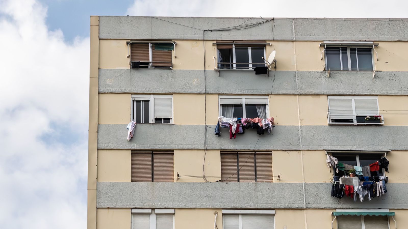 Un bloc d'habitatges socials, en una imatge d'arxiu