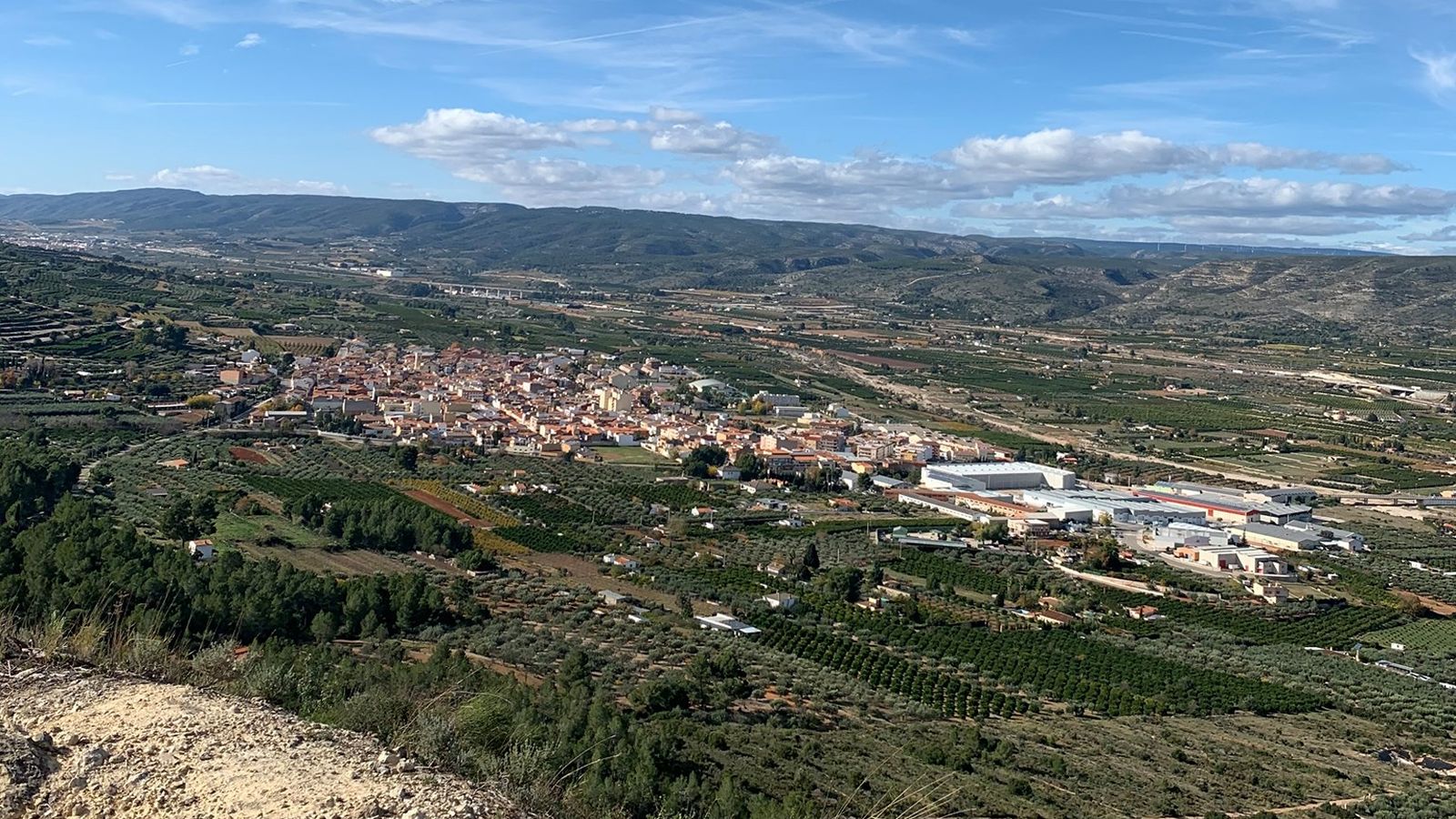 Imatge panoràmica de Vallada (Costera)