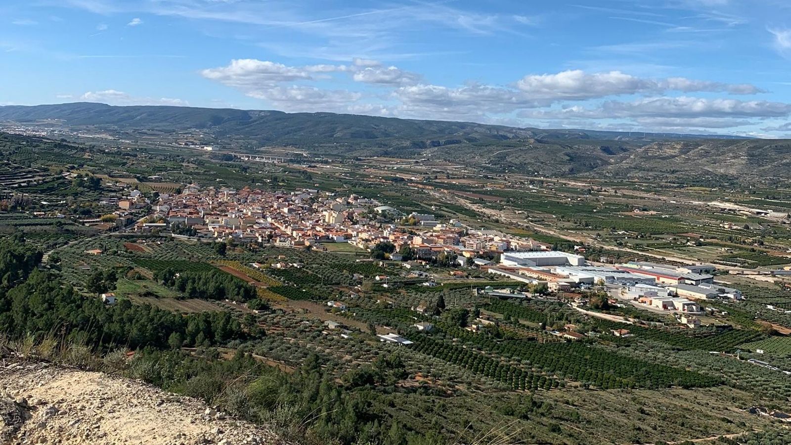 Imatge panoràmica de Vallada (Costera)