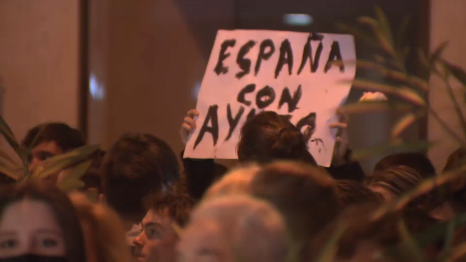 Simpatitzants d'Ayuso a Madrid