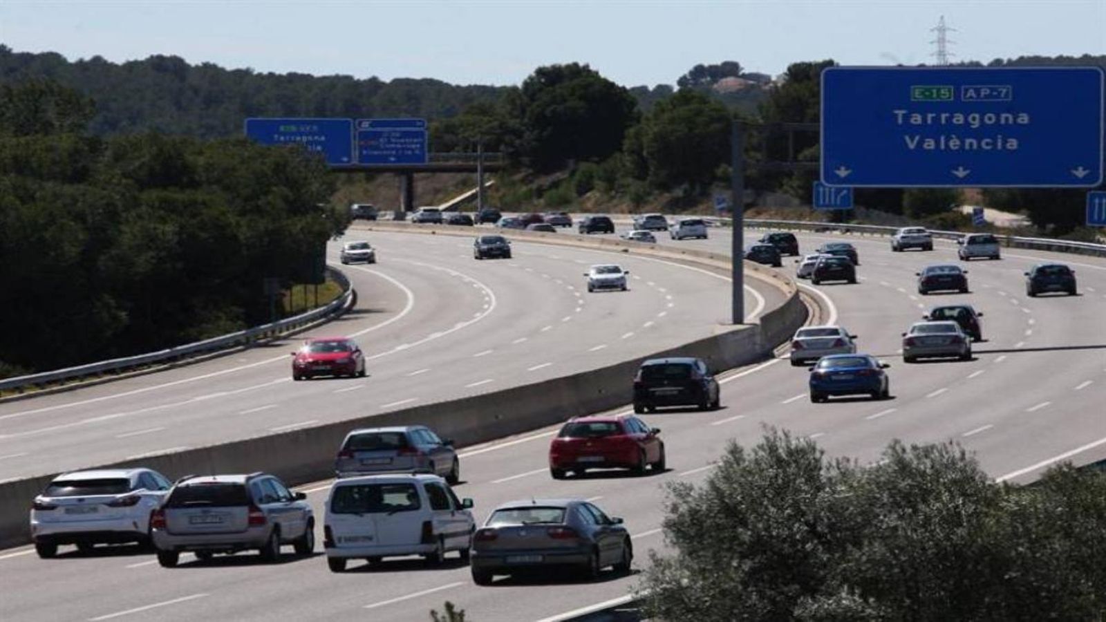 Imatge d'arxiu de l'autopista AP7 Imatge d'arxiu de l'autopista AP-7