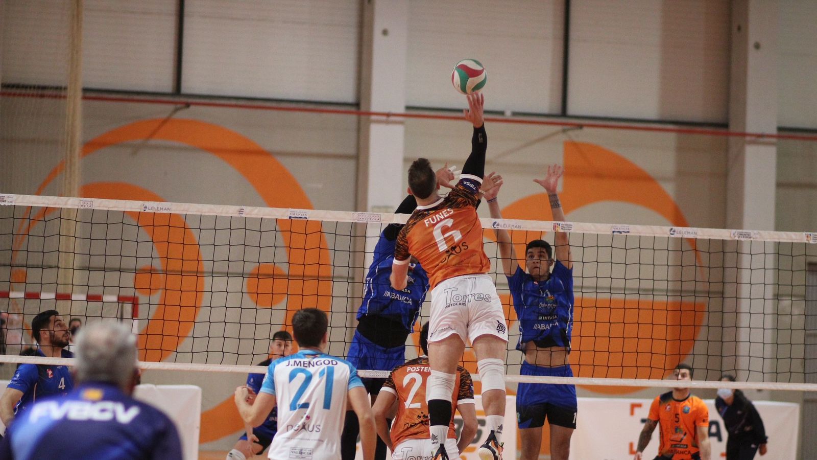 Funes, en una acció del partit