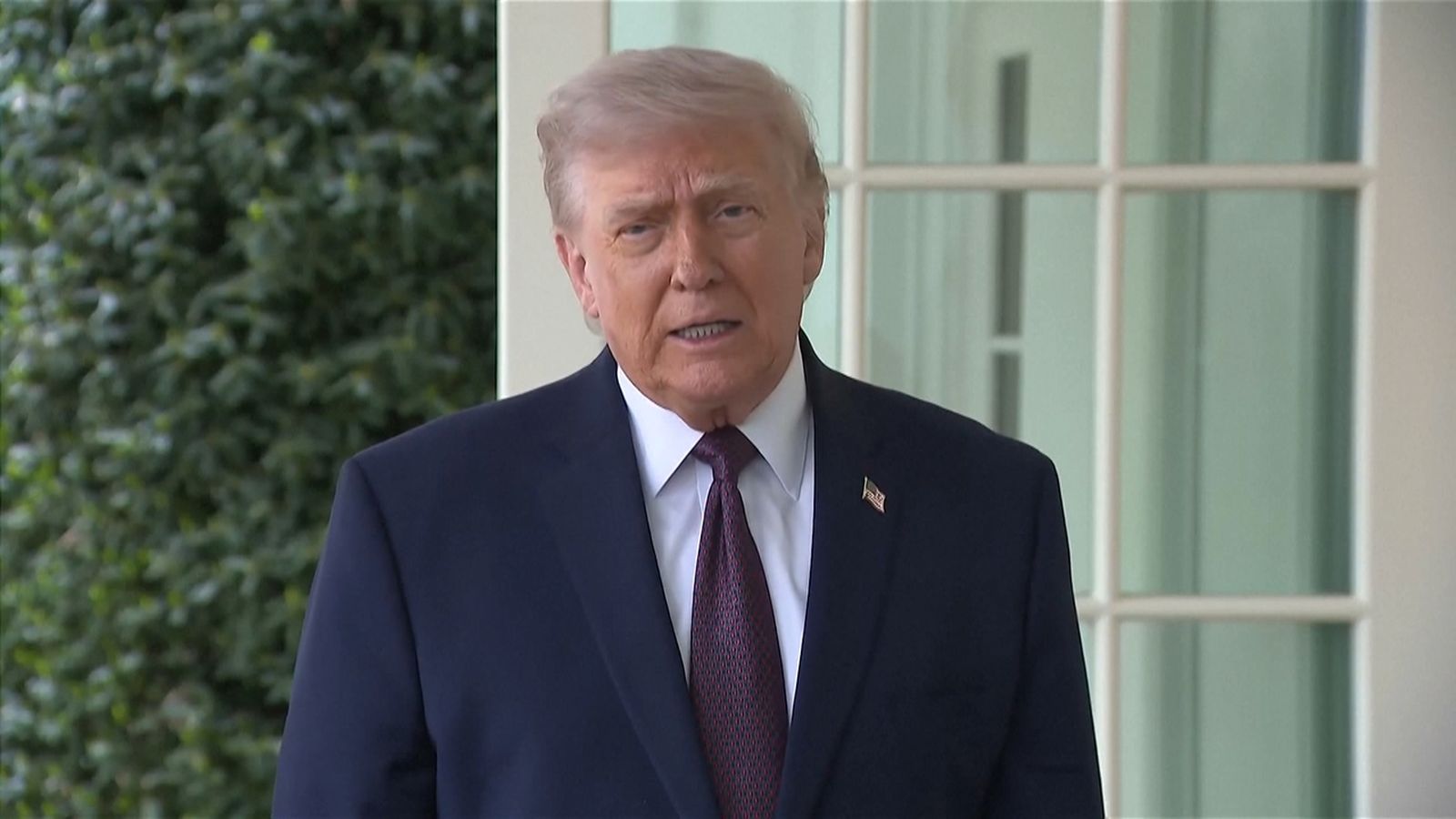 El president dels Estats Units, Donald Trump, en declaracions a la Casa Blanca