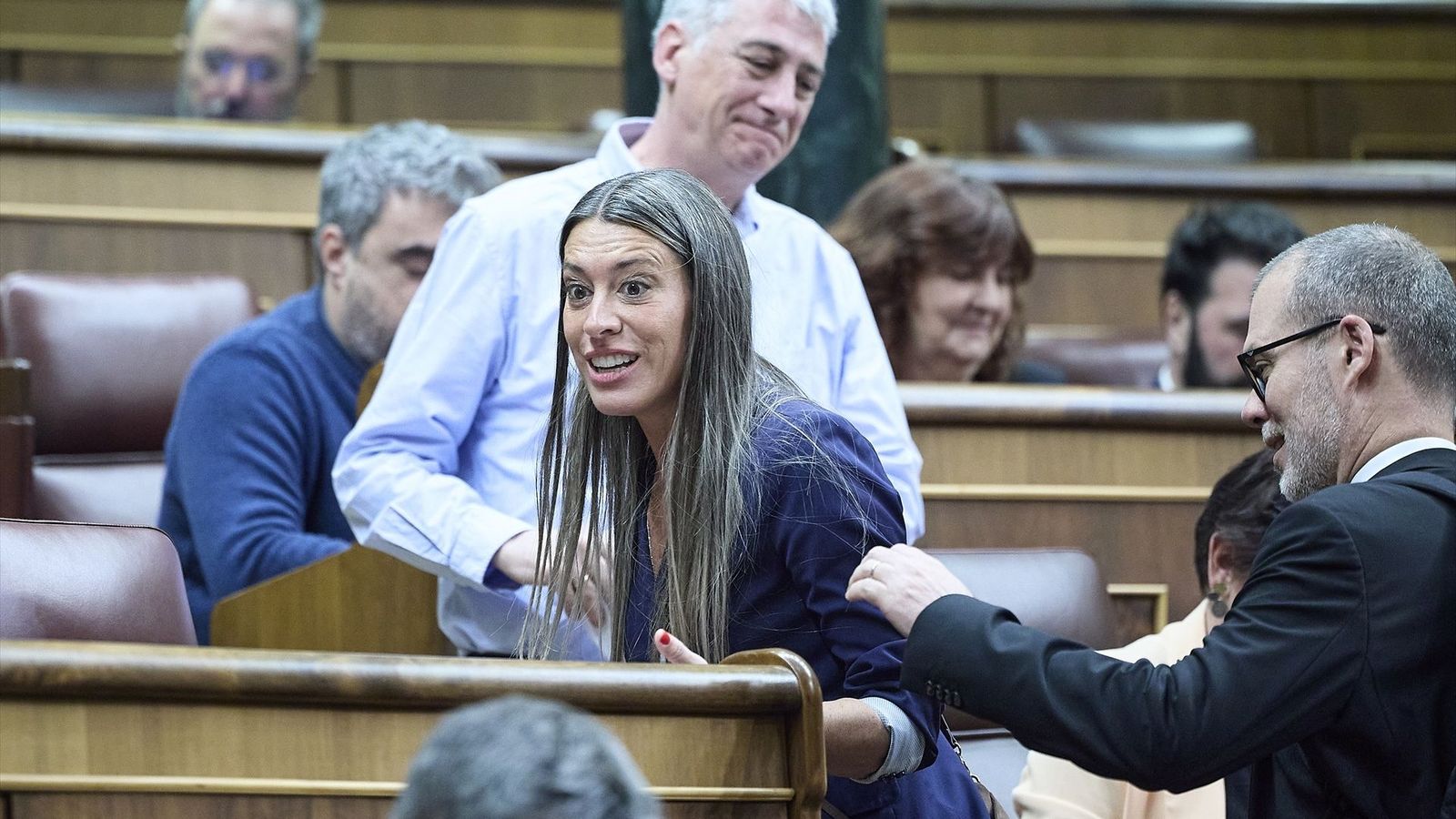 La portaveu de Junts al Congrés, Miriam Nogueras, en un ple el passat febrer
