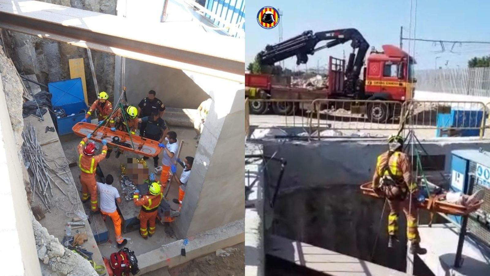 La seqüència del rescat vertical: des de la preparació de la camilla a l'elevació amb un sistema de cordes