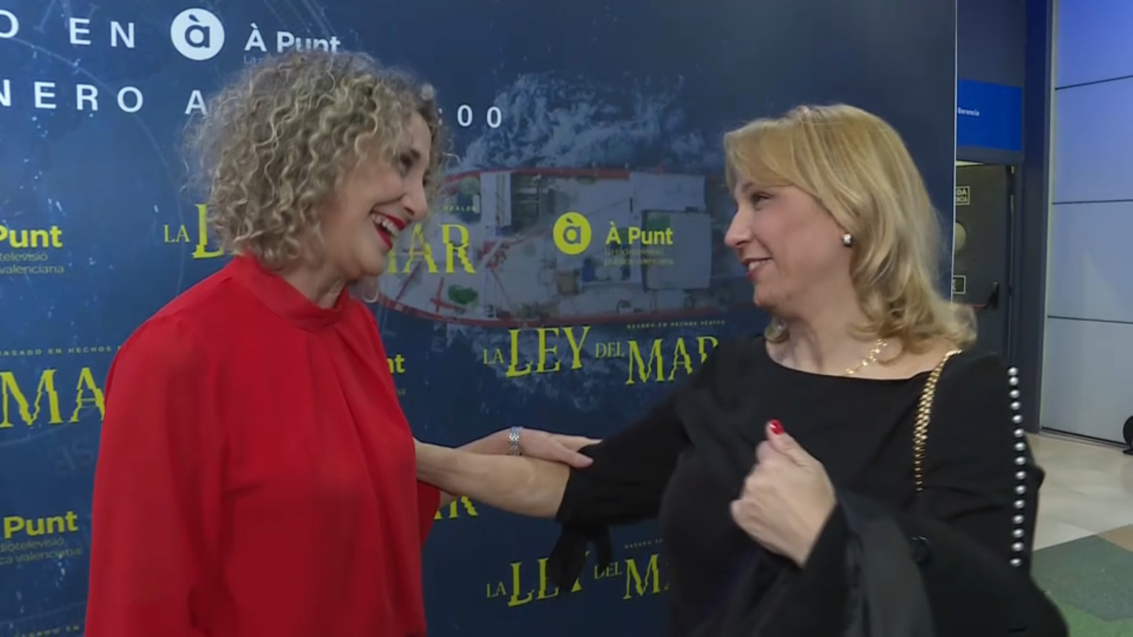 Sonia Almarcha i Pepi Irles en la preestrena de 'La ley del mar'