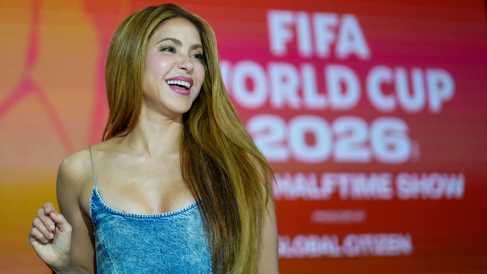 Shakira en un acte de la FIFA de la setmana passada