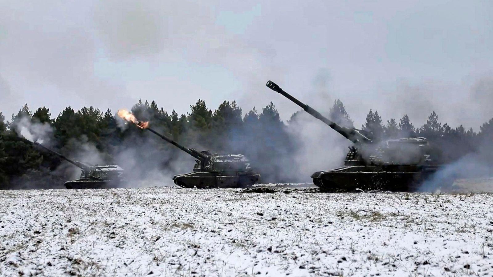 Tancs russos en la regió de Donetsk