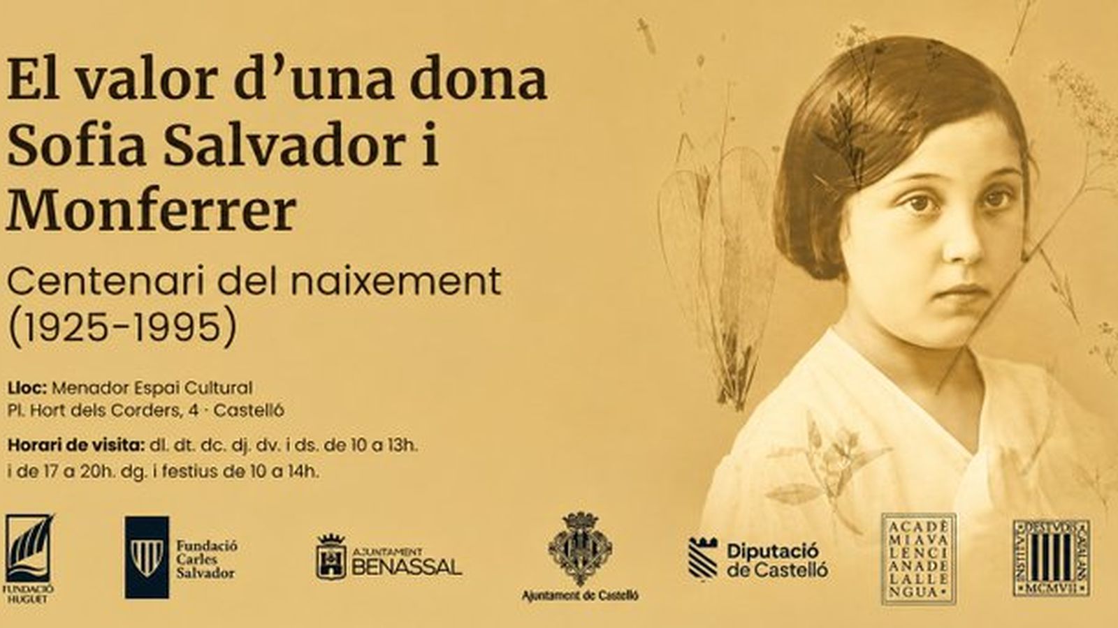 Actes d'homenatge a Sofia Salvador i Monferrer