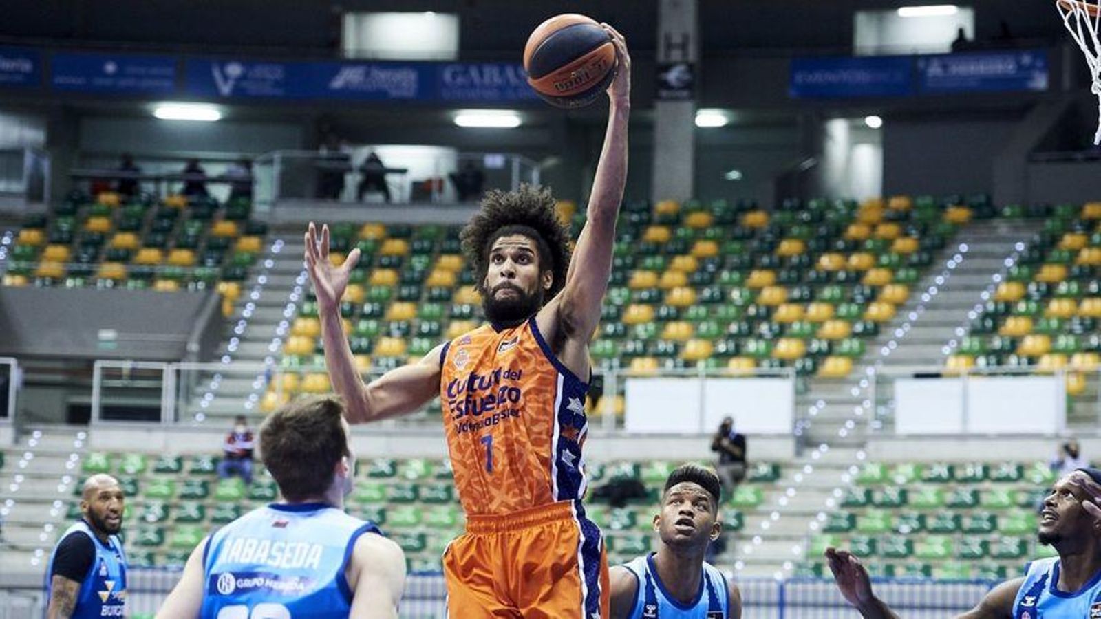 El jugador del València Basket, Louis Labeyrie El jugador del València Basket, Louis Labeyrie